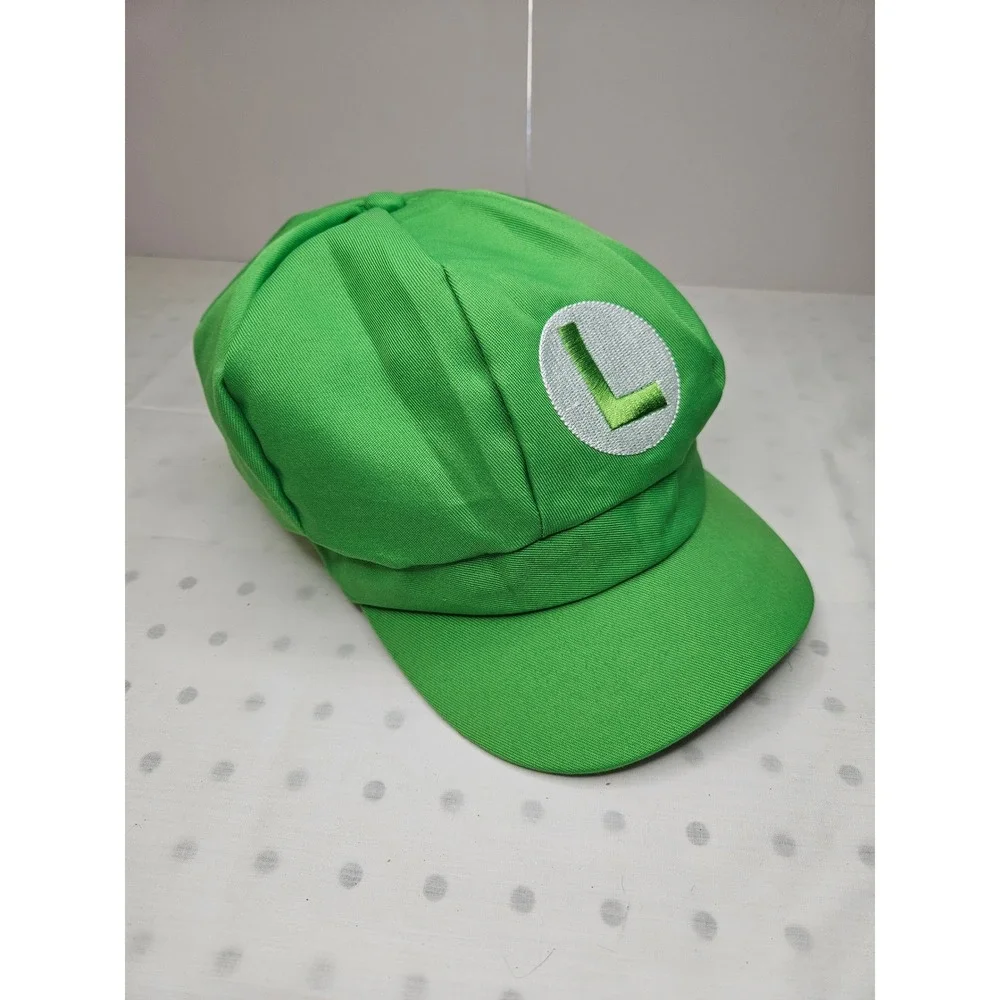 Luigi Hat Green Baseball Cap‎ Cosplay Costume Accessory